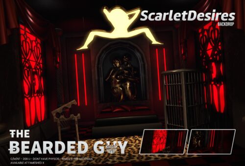 The Bearded Guy - Scarlet Desires Backdrop.